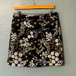 Ann Taylor Loft floral mini skirt